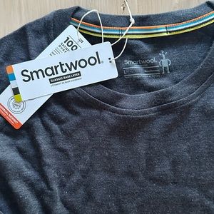 Men's Classic Thermal Merino Base Layer Crew in Size L in Charcoal Heather